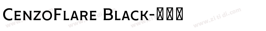 CenzoFlare Black字体转换